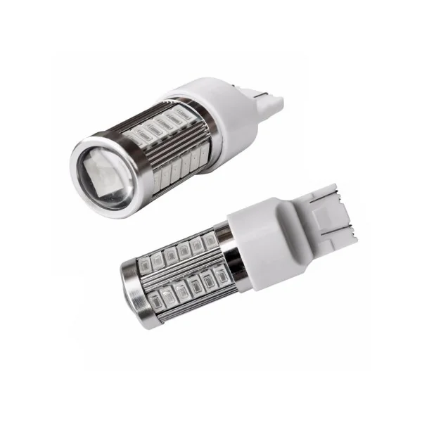 Veilleuses T20 LED W21W ampoules feu de stop - Rouge