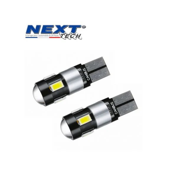 W5W LED T10 - CANBUS - Anti erreur ODB - Blanc